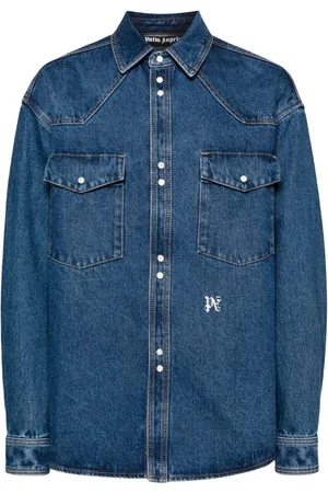 Palm Angels Monogram Denim Shirt
