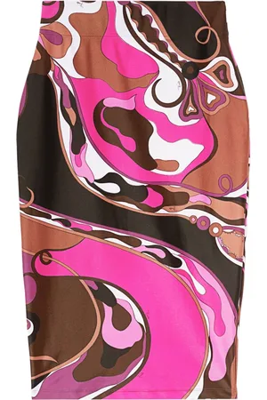 Puccini Printed Midi Skirt