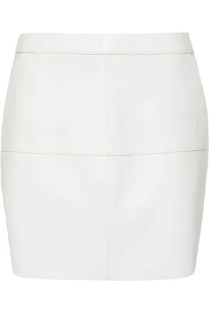 PAROSH Leather Mini Skirt