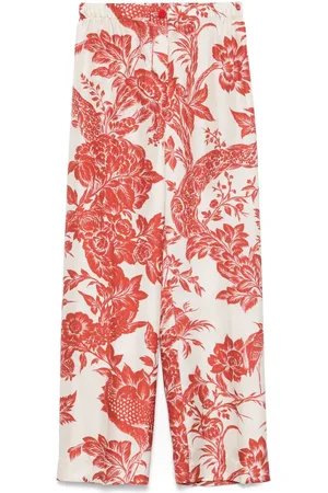 F.R.S For Restless Sleepers Printed Silk Trousers