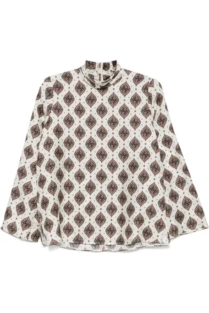 ALBERTO BIANI Printed Silk Blouse