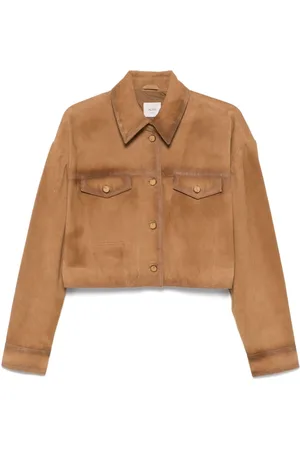 ALYSI Suede Leather Overshirt