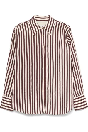 ALYSI Cotton Blend Striped Shirt