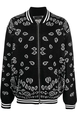 Alanui Bandana Piquet Cotton Bomber Jacket