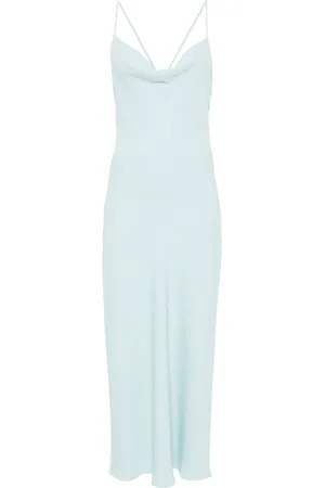 Calvin Klein Crepe Low Back Drape Dress
