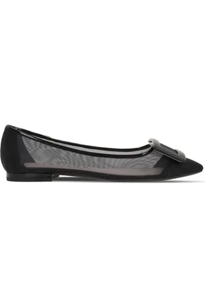 Roger Vivier Gommettine Net Ballet Flats