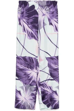 F.R.S For Restless Sleepers Printed Silk Trousers