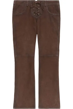 Isabel Marant Vanel Suede Leather Trousers