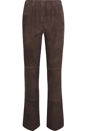 VIA MASINI 80 Suede Leather Trousers