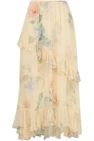 ZIMMERMANN Asymmetric Midi Skirt