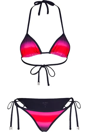 The Attico Shaded Print Bikini Set