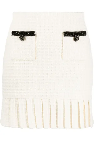 Self-Portrait Structured Knit Mini Skirt