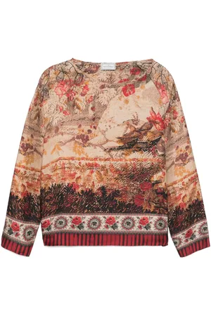 PIERRE-LOUIS MASCIA Printed Silk Blouse