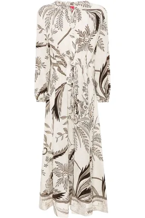 F.R.S For Restless Sleepers Printed Silk Dress