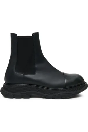Alexander McQueen Leather Chelsea Boots