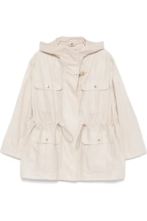 FAY Linen And Cotton Blend Parka Coat