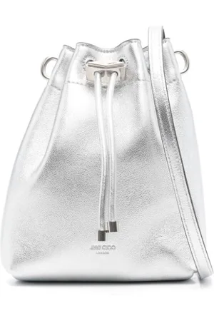 Jimmy Choo Bon Bon Metallic Leather Mini Bucket Bag