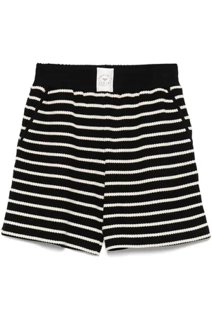 Emporio Armani Cotton Blend Striped Shorts