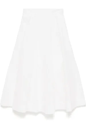 ZIMMERMANN Crush Cotton Midi Skirt