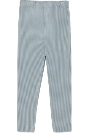 Issey Miyake Pleated Straight-Leg Trousers