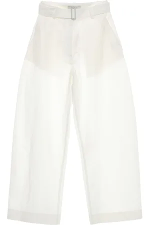 STUDIO NICHOLSON Round Leg Cotton Trousers