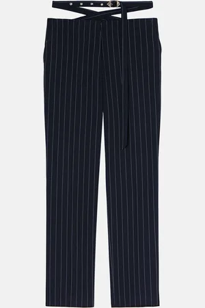 The Attico Navy blue and light blue long pants