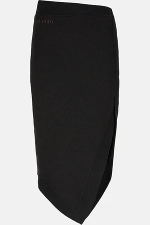 The Attico Black fade and brown midi skirt