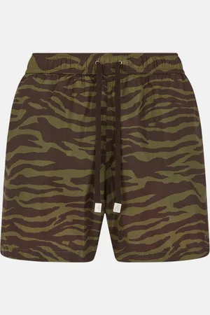 The Attico Dark green and dark brown short pant