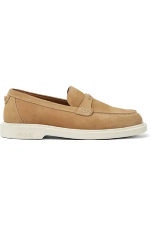 VERSACE Loafers With Iconic Medusa Detail And Soft Suede Finish