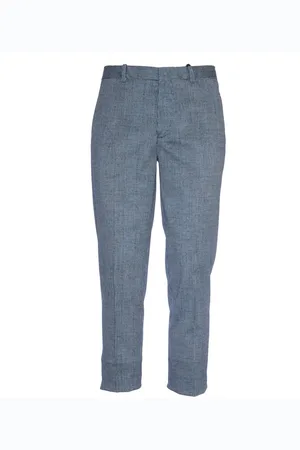 Circolo Tailored Microquadro Piquet Trousers With Functional Pockets
