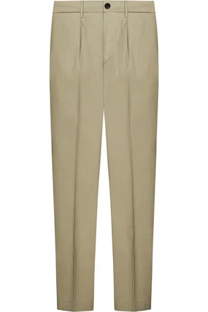 MICHAEL COAL Beige Trousers With Drawstring Waist