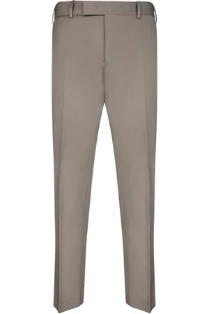 PT Torino Tailored Beige Trousers With Practical Pockets