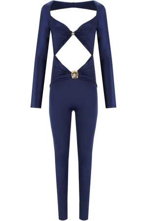 Elisabetta Franchi Oltremare Jumpsuit With Maxi Bow