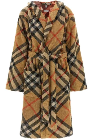 Burberry Check Cotton Bathrobe