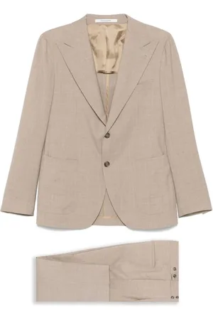 TAGLIATORE Tailored Wool Suit With Notch Lapel