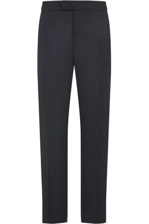 Berluti Dark Lead Mysterious Grey Wool Pants