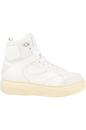 Salvatore Ferragamo Cassio Leather High-Top Sneakers