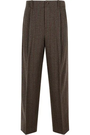 Golden Goose Brown Virgin Wool Trousers