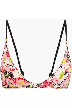 Stella McCartney Woman Linda Floral-print Triangle Bikini Top Size L