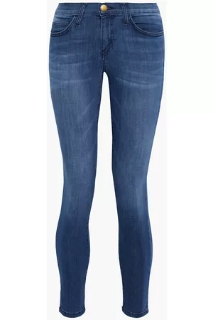 Current/Elliott The Stiletto cropped low-rise skinny jeans - Blue - 24