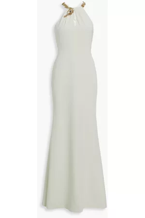 Marchesa Notte Woman Embellished Crepe Gown Ivory Size 0