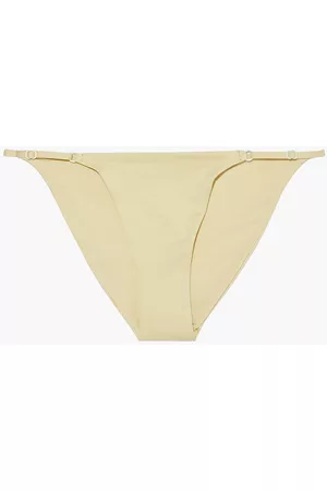 ONIA Women Bikini Bottoms - Hannah metallic low-rise bikini briefs - Yellow - L