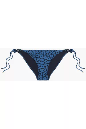 STELLA MCCARTNEY Women Bikinis - Woman Leopard-print Low-rise Bikini Briefs Cobalt Size M