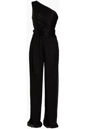 Halston Heritage Women Jumpsuits - Woman Romee One-shoulder Ruched Jersey Jumpsuit Size 10