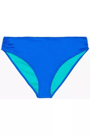 Stella McCartney Woman Ruched Mid-rise Bikini Briefs Cobalt Size L