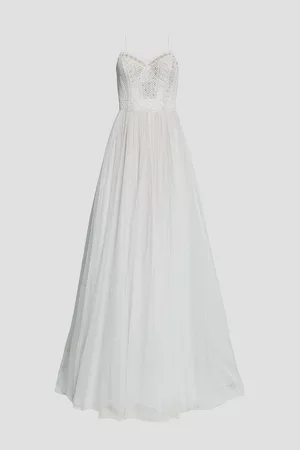 THEIA Woman Embellished Tulle Bridal Gown Size 6