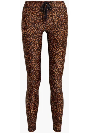 The Upside Woman Sienna Leopard-print Stretch Leggings Animal Print Size 2