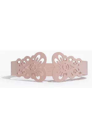 REDValentino Laser-cut plastic waist belt - Pink - M