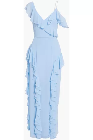 MIKAEL AGHAL Woman Ruffled Crepe Gown Light Size 10