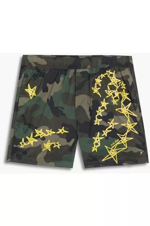 VALENTINO Rockstud short-length camouflage printed swim shorts - - IT 54